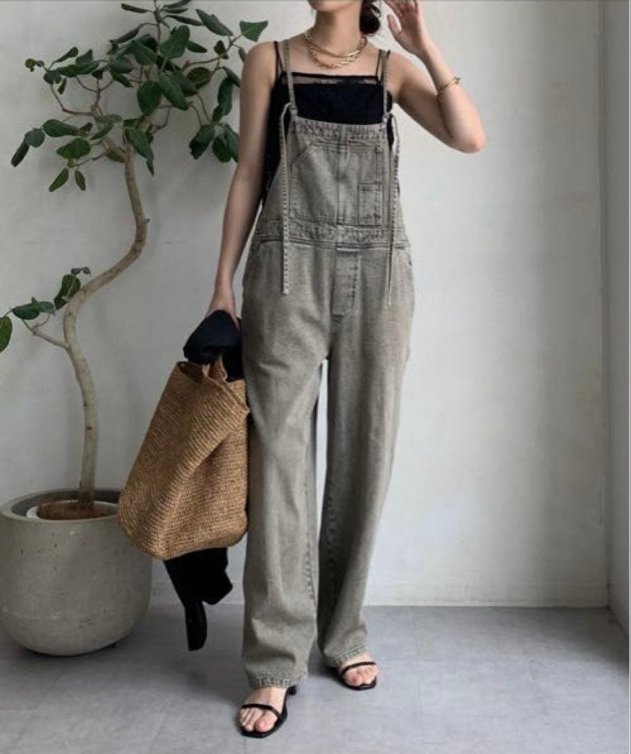 DouDou【新色追加/WEB限定】ミドルオンスデニムサロペット