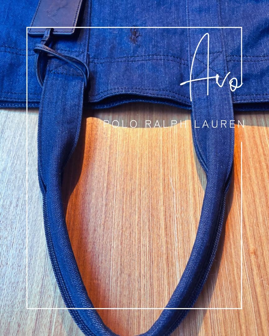 美品 ラルフローレン　トートバッグ　デニム