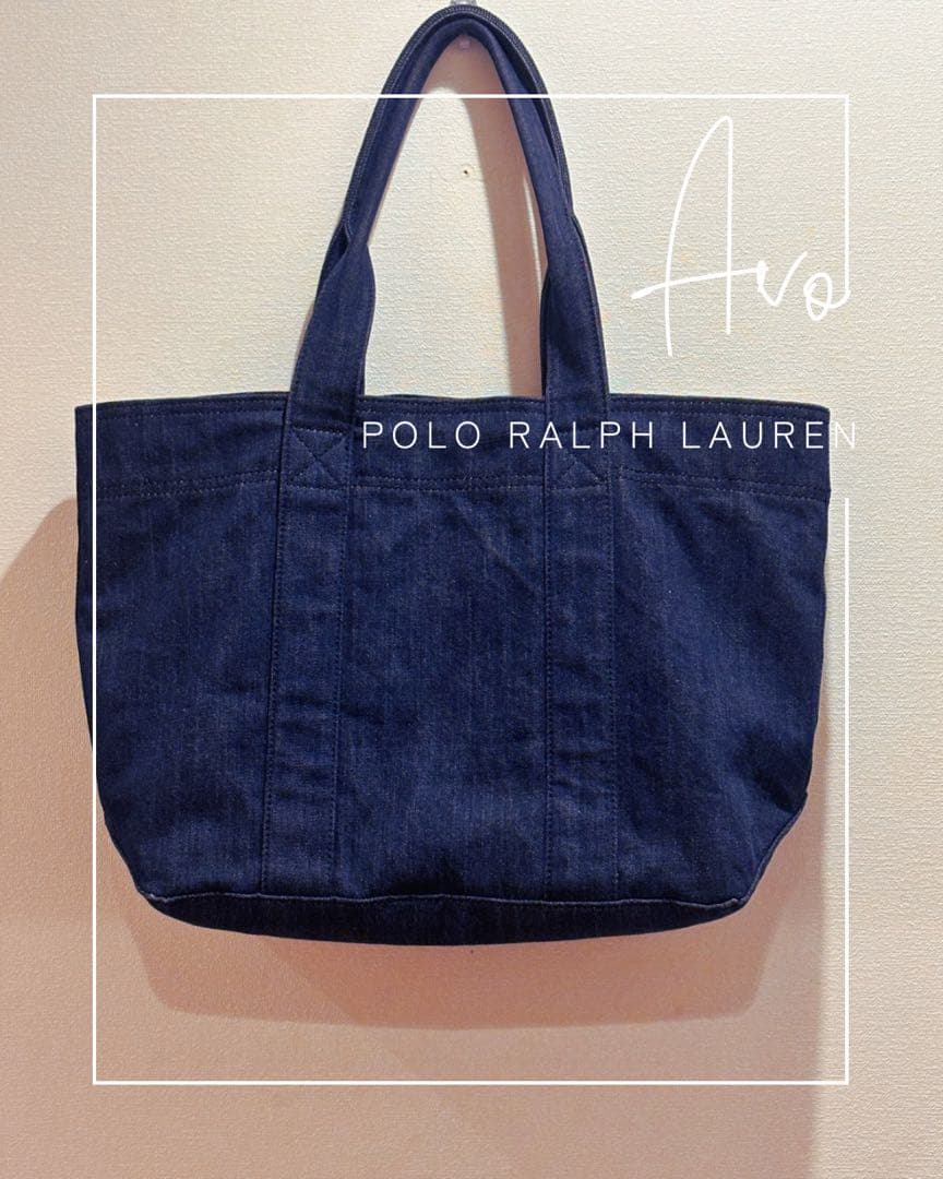 美品 ラルフローレン　トートバッグ　デニム