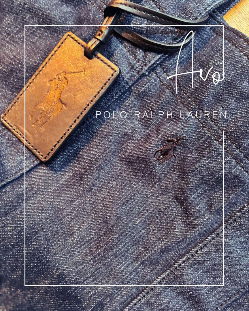 美品 ラルフローレン　トートバッグ　デニム