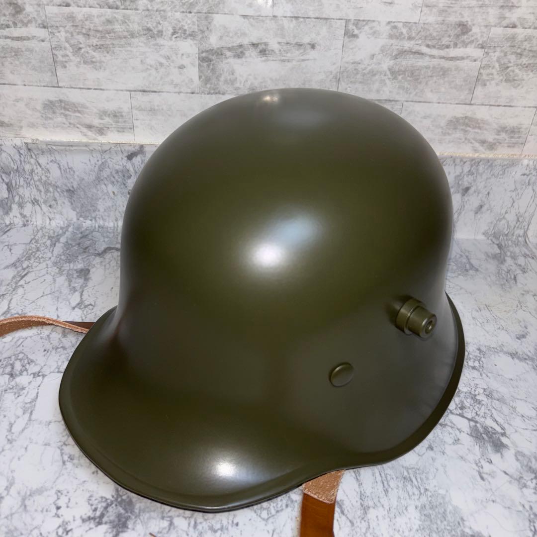 第一次世界大戦 帝政ドイツ軍　M16ヘルメット スチール製　角付ヘルメット