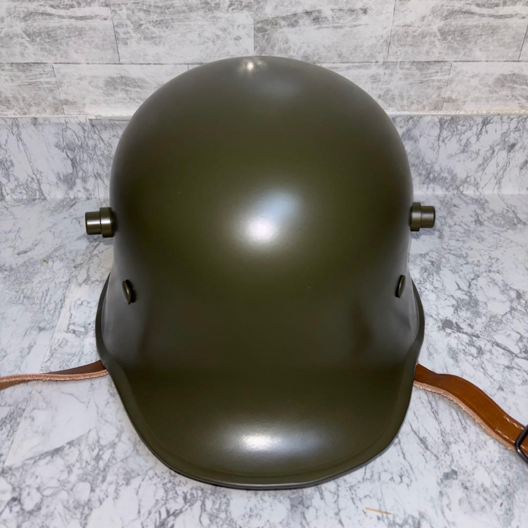 第一次世界大戦 帝政ドイツ軍　M16ヘルメット スチール製　角付ヘルメット