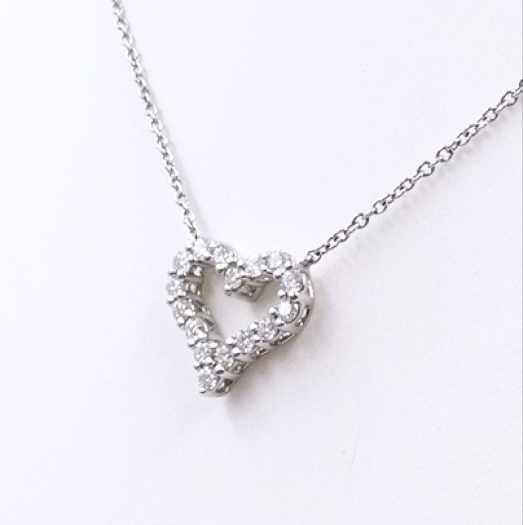 ティファニー　センチメンタルハート　ミニ　ダイヤモンド　ペンダントネックレス