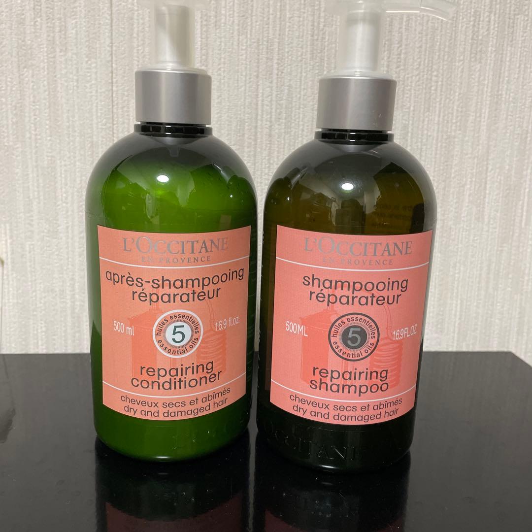 [新品] ロクシタン　リペアリングシャンプー&コンディショナー 500ml