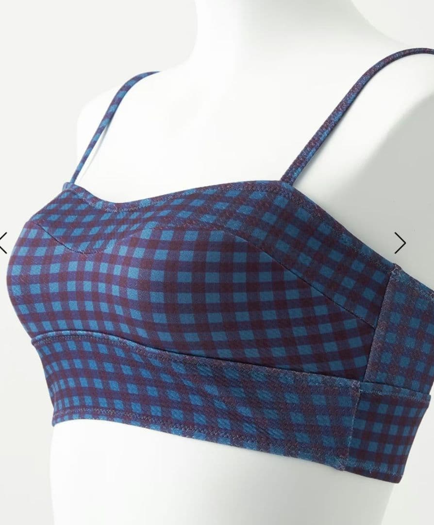 green label relaxing　ビスチェ&ショーツ チェック柄 水着