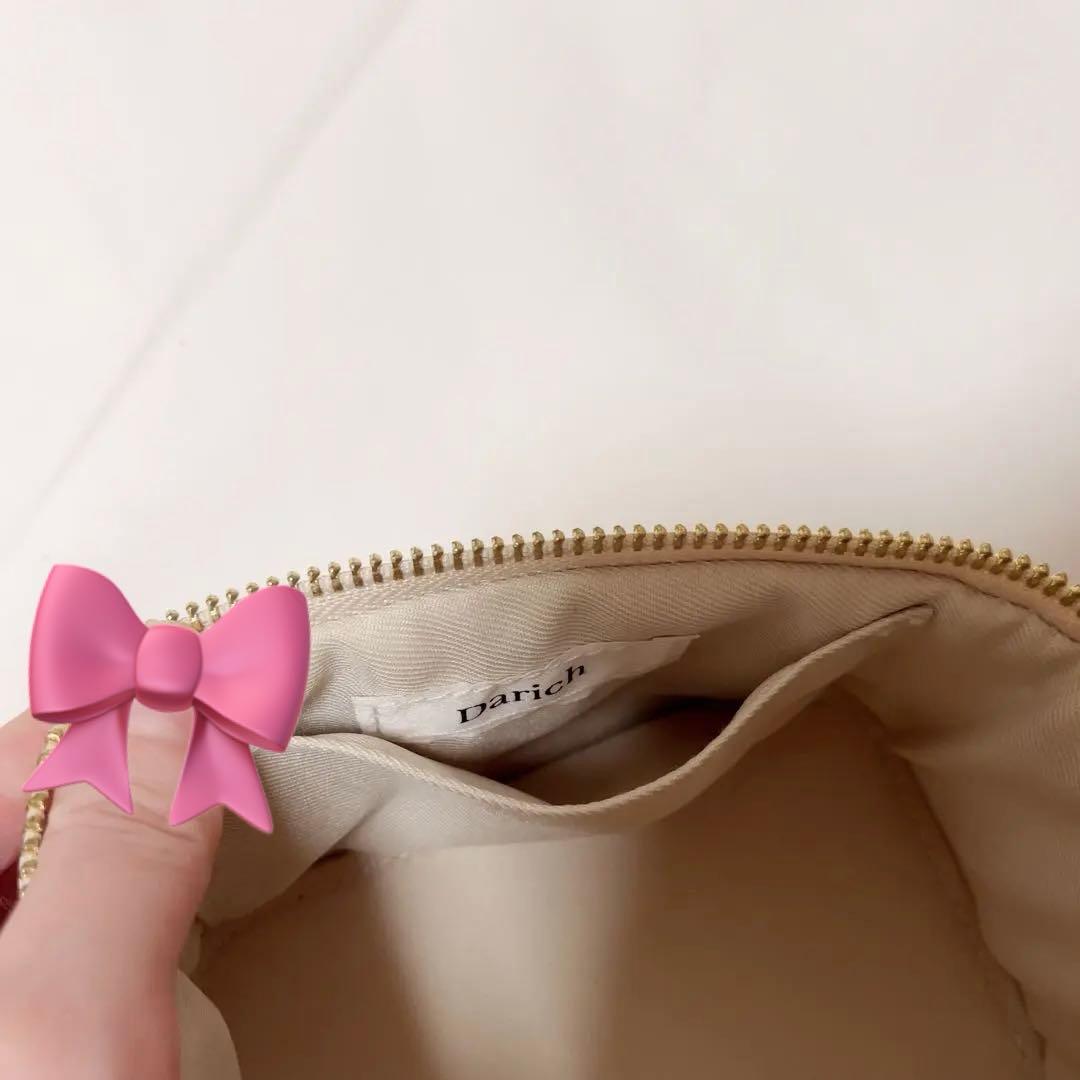 ダーリッチ　キルティングスクエアミニバッグ　darich