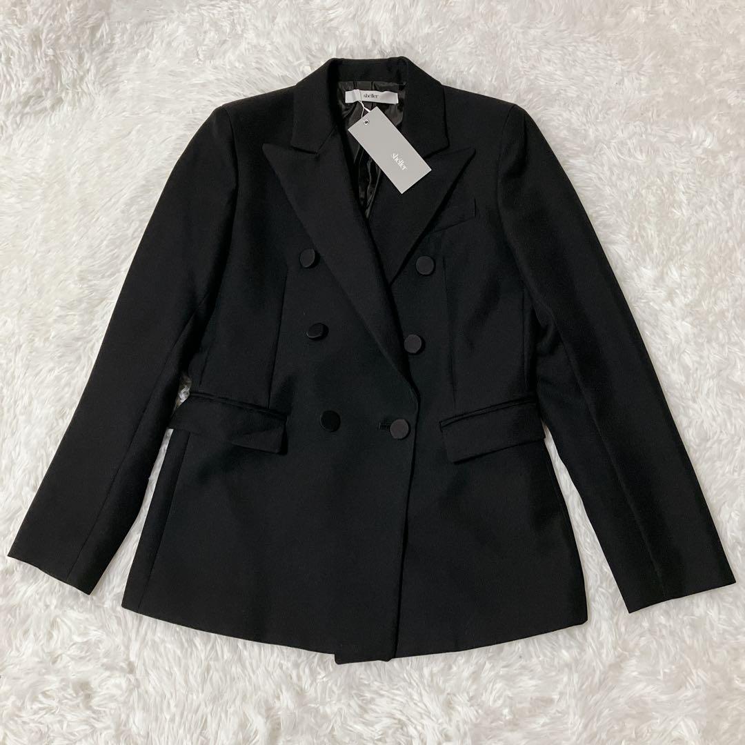 上村 新品 shellerシェリエ ダブルブレスト テーラードジャケット