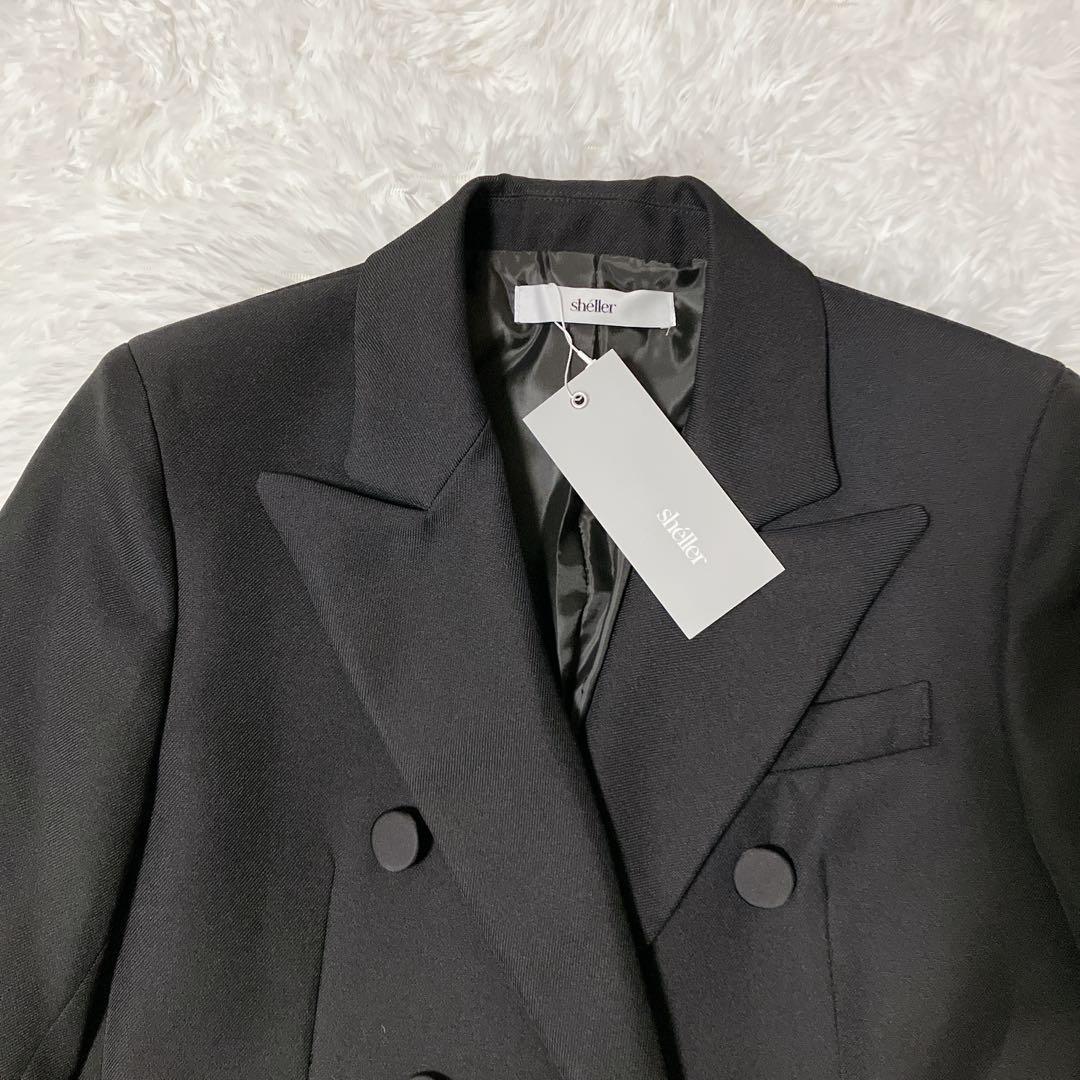 上村 新品 shellerシェリエ ダブルブレスト テーラードジャケット