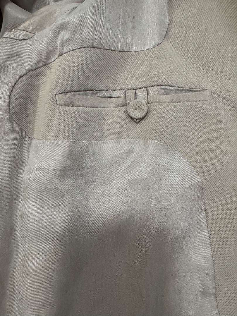 todayful Collarless Twill Jacket/ベージュ