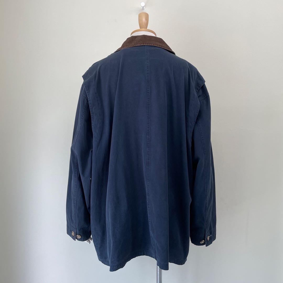 古着 ハンティングジャケット カバーオール コート ヴィンテージ 紺 ネイビー