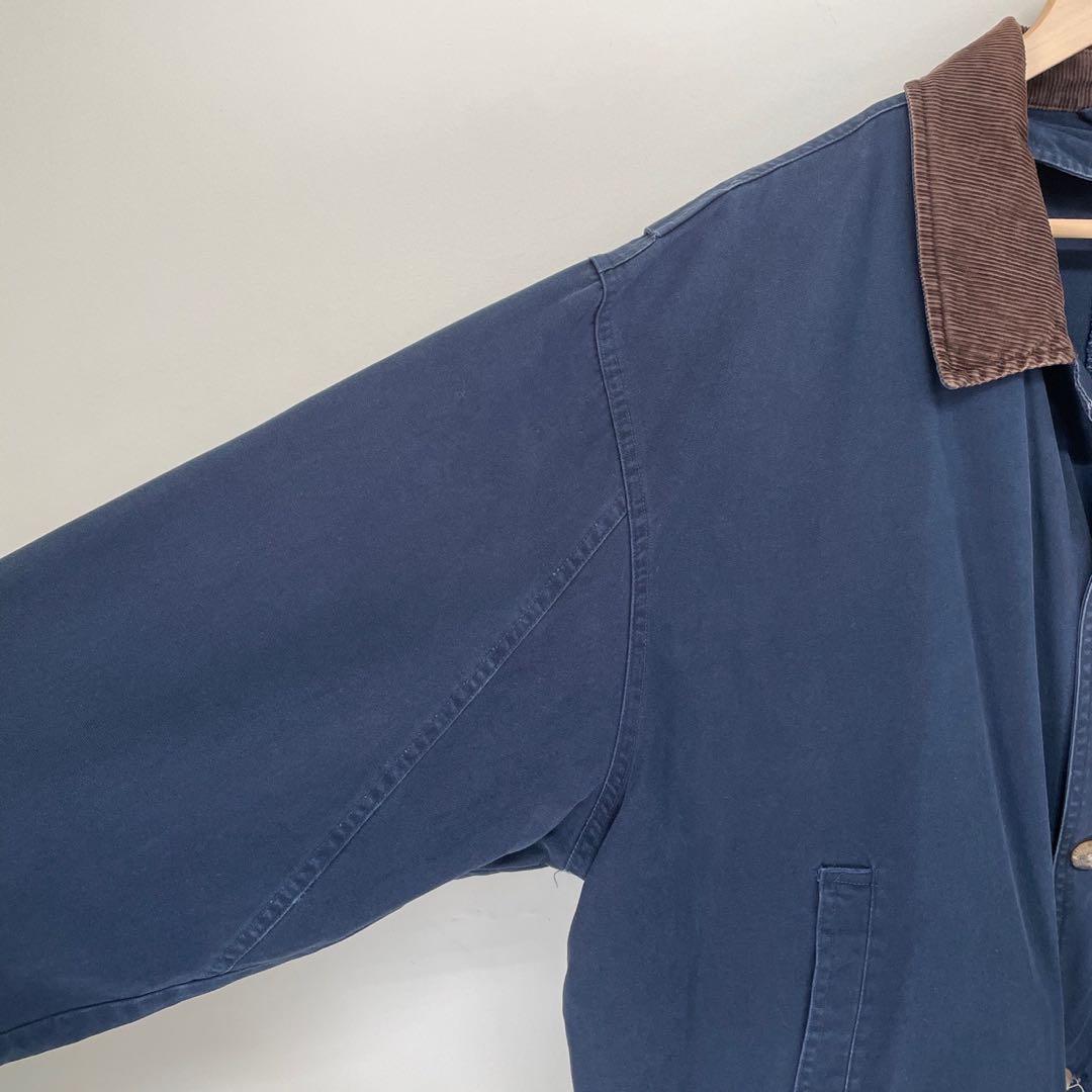 古着 ハンティングジャケット カバーオール コート ヴィンテージ 紺 ネイビー