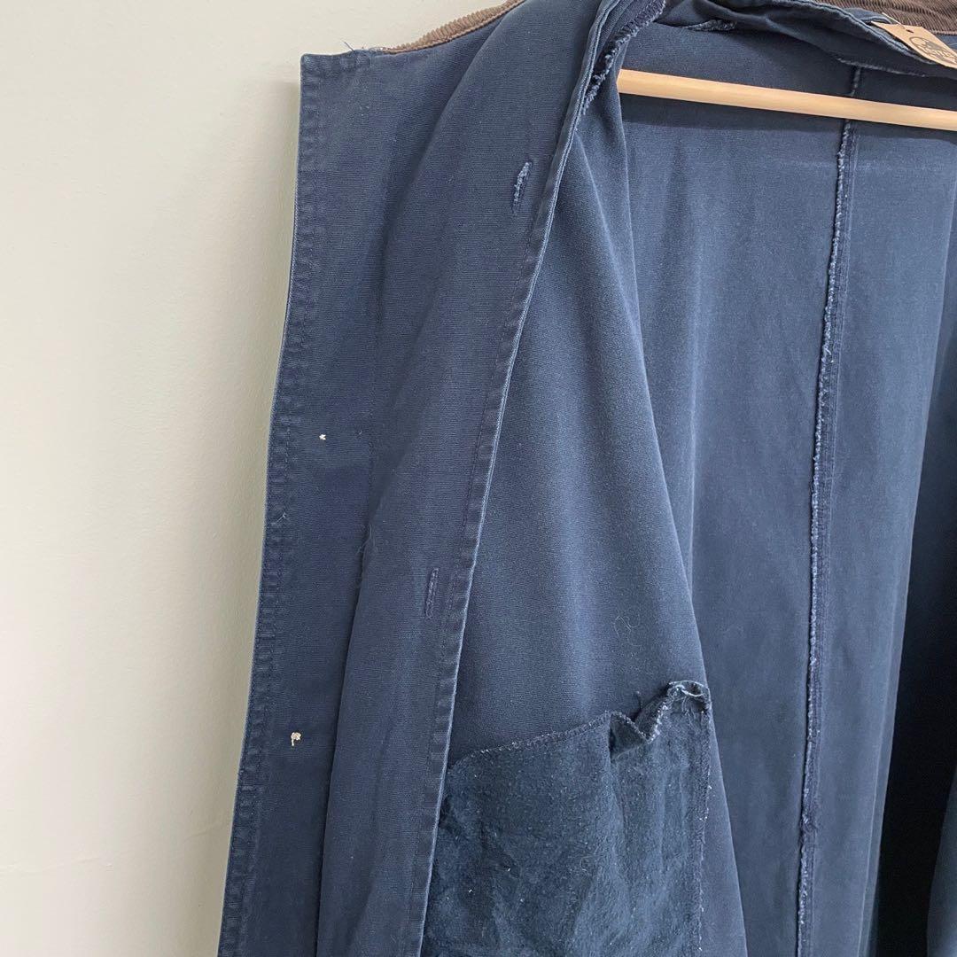 古着 ハンティングジャケット カバーオール コート ヴィンテージ 紺 ネイビー