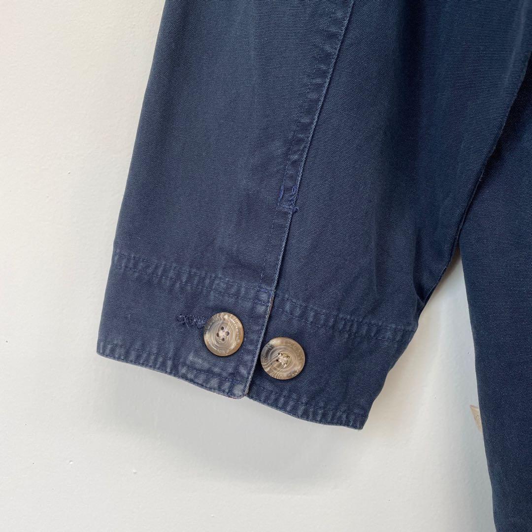 古着 ハンティングジャケット カバーオール コート ヴィンテージ 紺 ネイビー