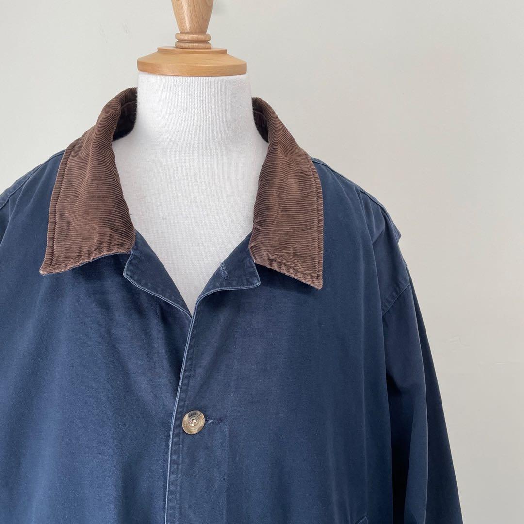 古着 ハンティングジャケット カバーオール コート ヴィンテージ 紺 ネイビー