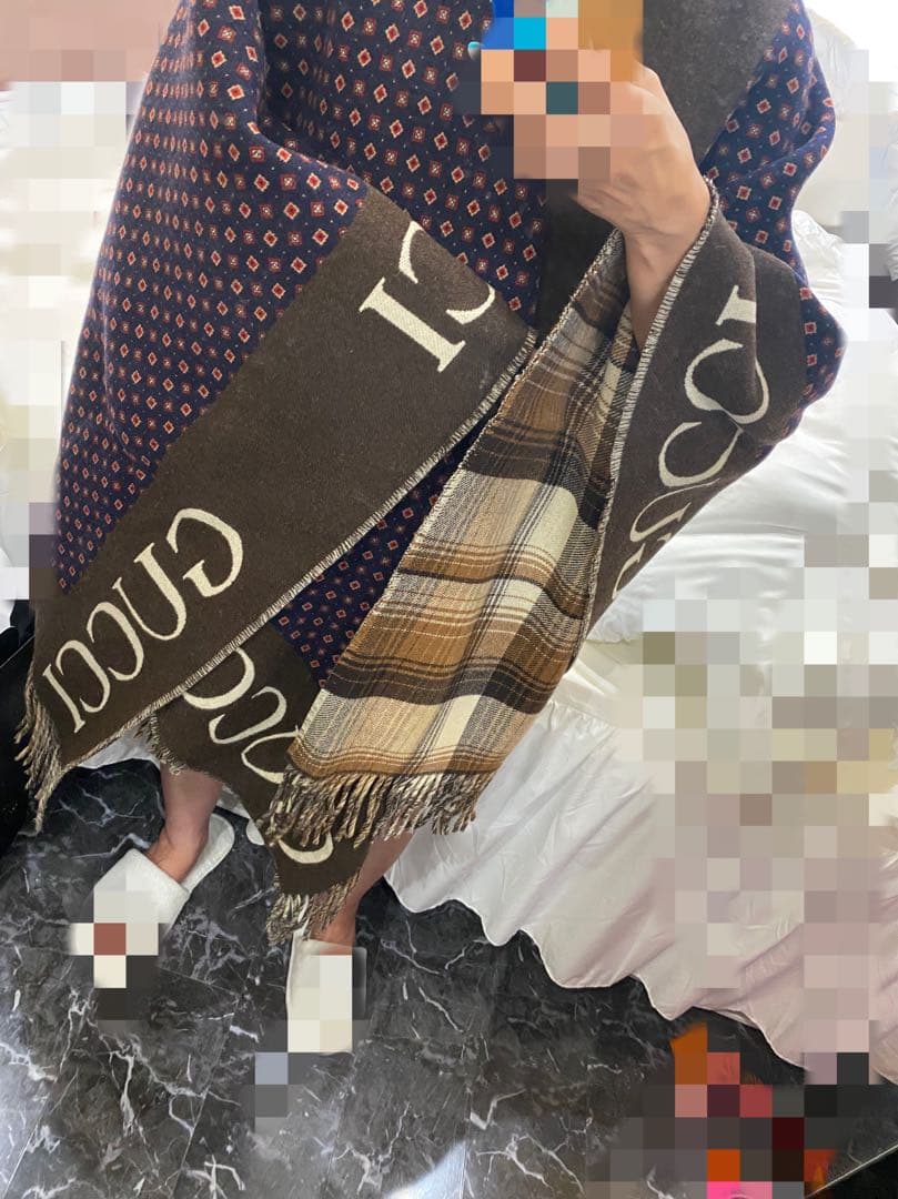 N・A・O♂/♀プロフ必読 専用 GUCCI GGポンチョ未使用フリー美品