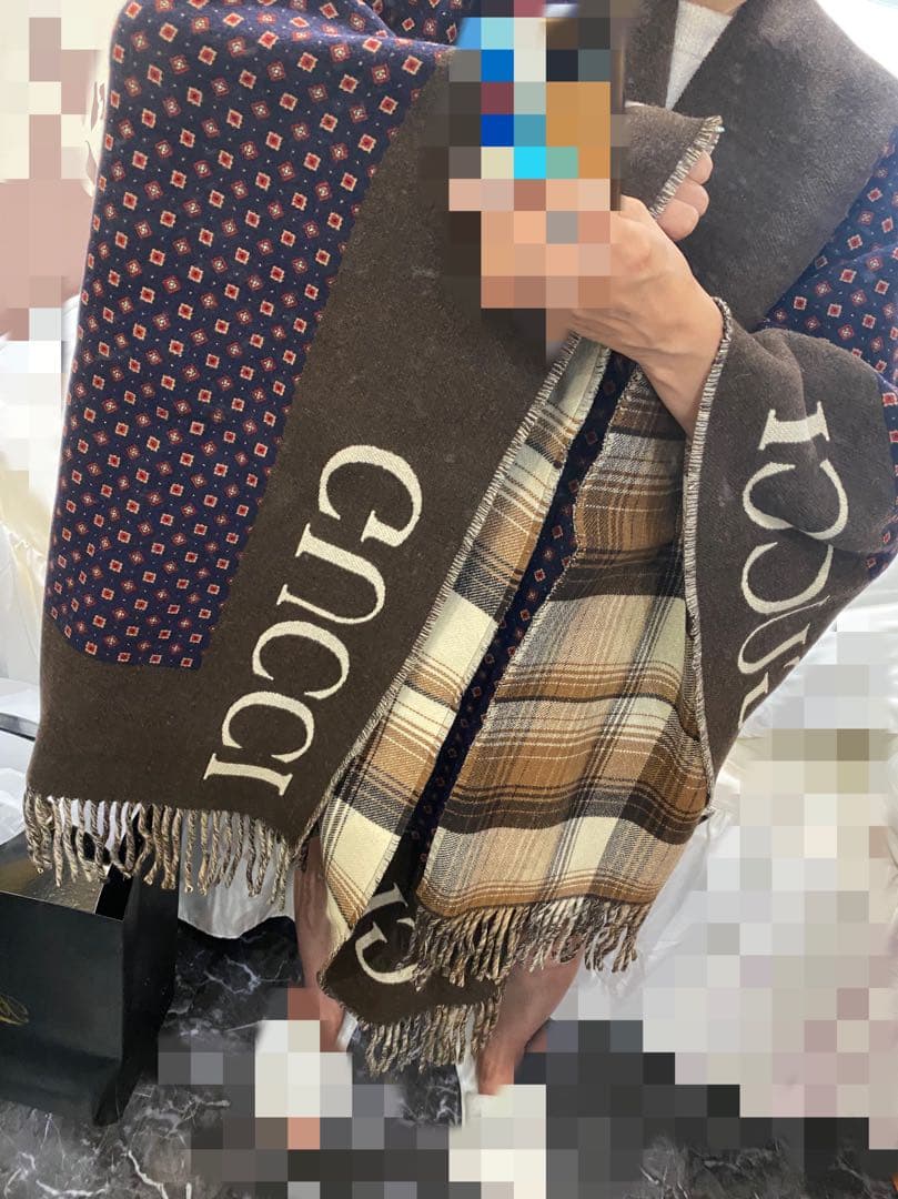 N・A・O♂/♀プロフ必読 専用 GUCCI GGポンチョ未使用フリー美品