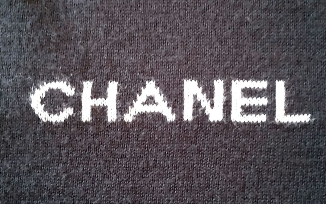 CHANEL シャネル　96P　ロゴ　ノースリーブカットソー　ニット　38