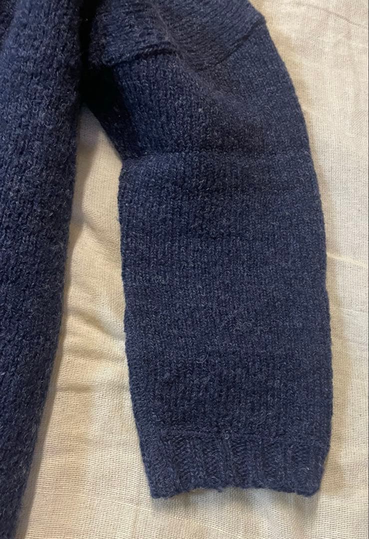 45r上質シェットランドウール二重織りチュニック ゆったり49500円新品同様