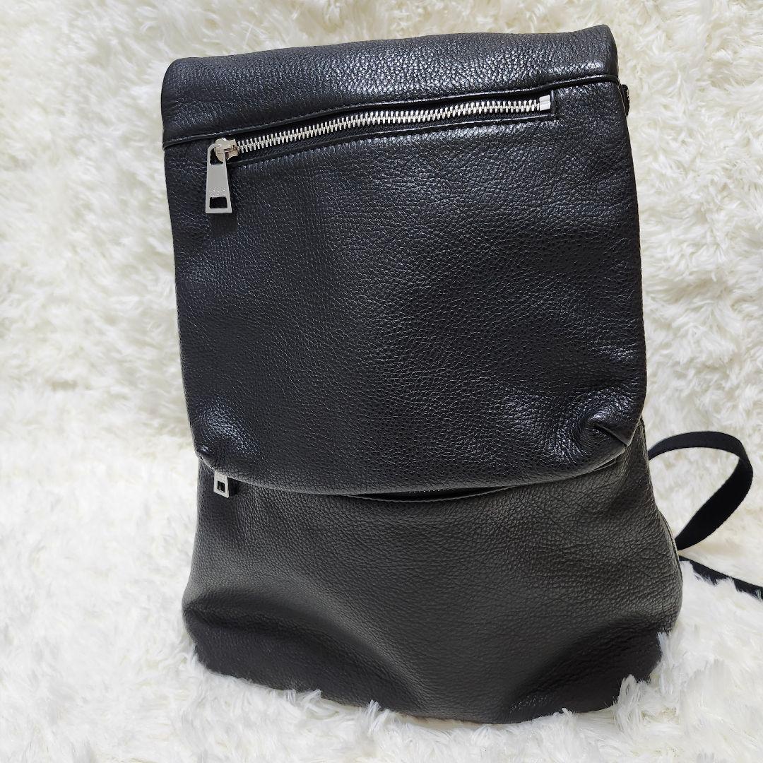 F.CLIO　レザーバックパック　リュックサック　本革　シボ革