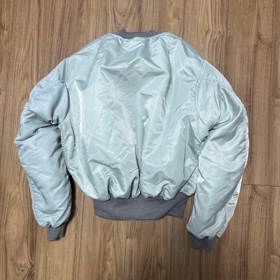 90s CONCORD MA-1 アルファ社製 フライトジャケット シルバー L