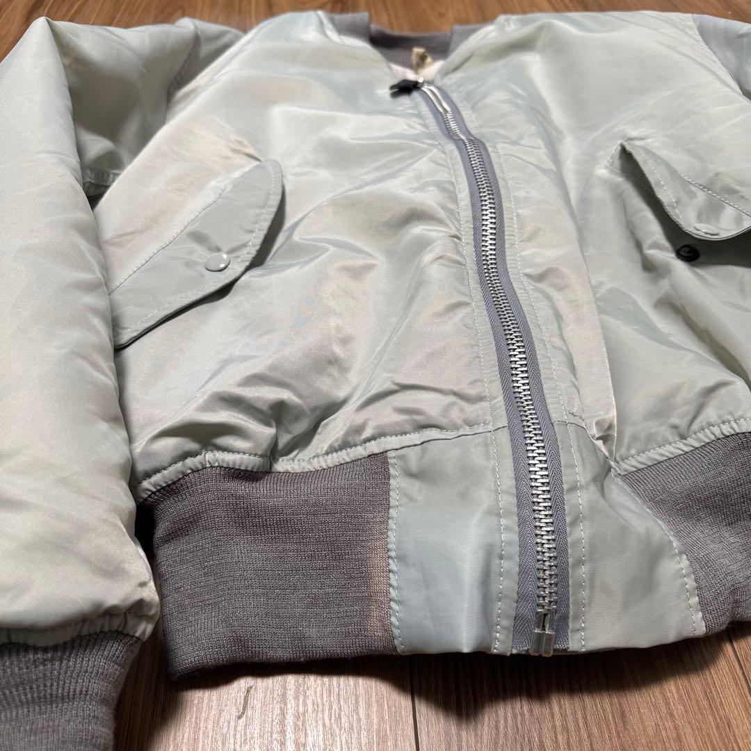 90s CONCORD MA-1 アルファ社製 フライトジャケット シルバー L