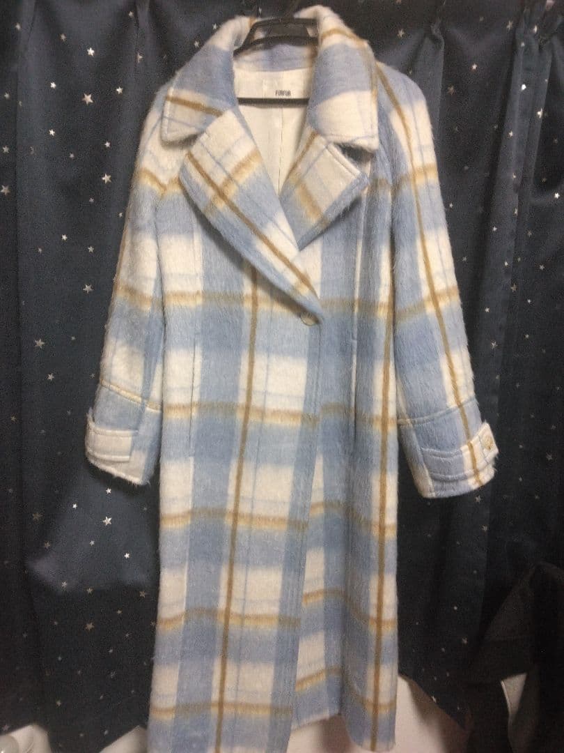 FURFUR チェック柄ロングコート