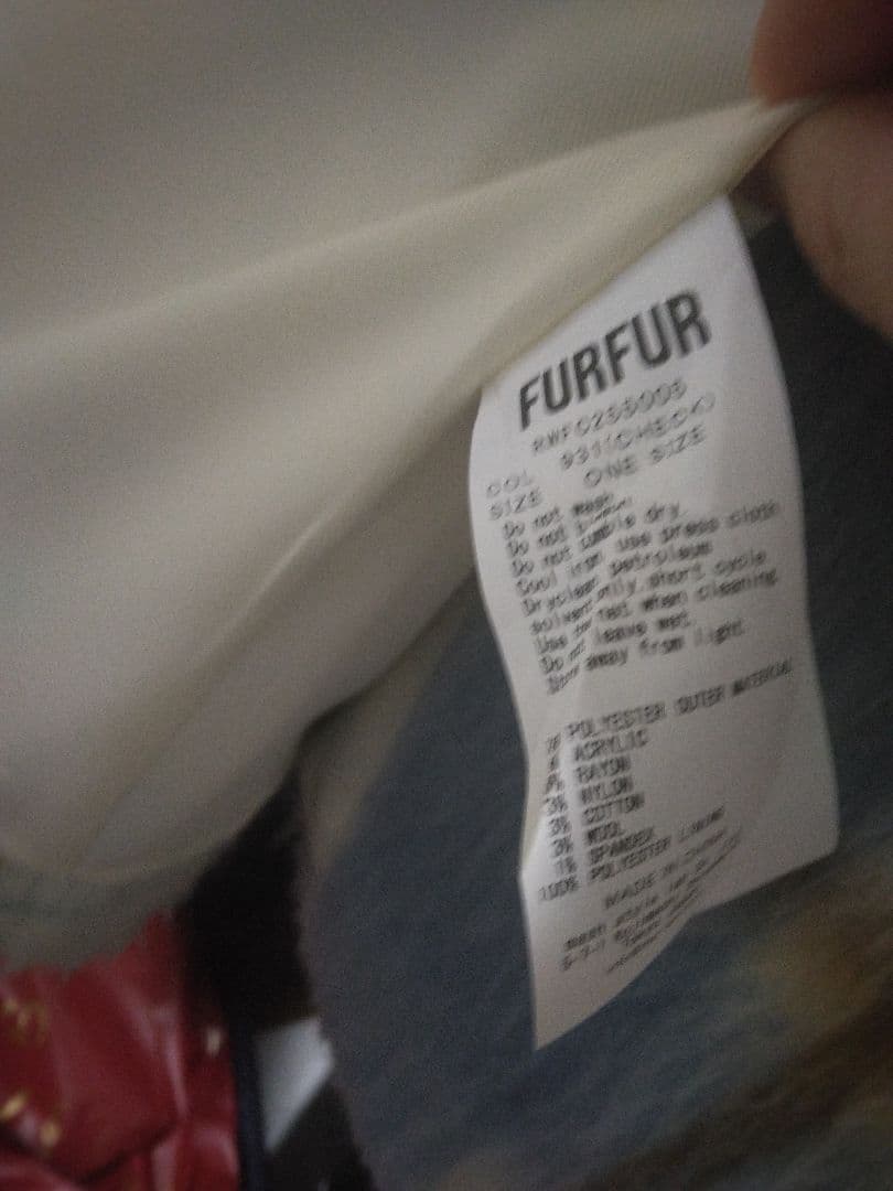 FURFUR チェック柄ロングコート