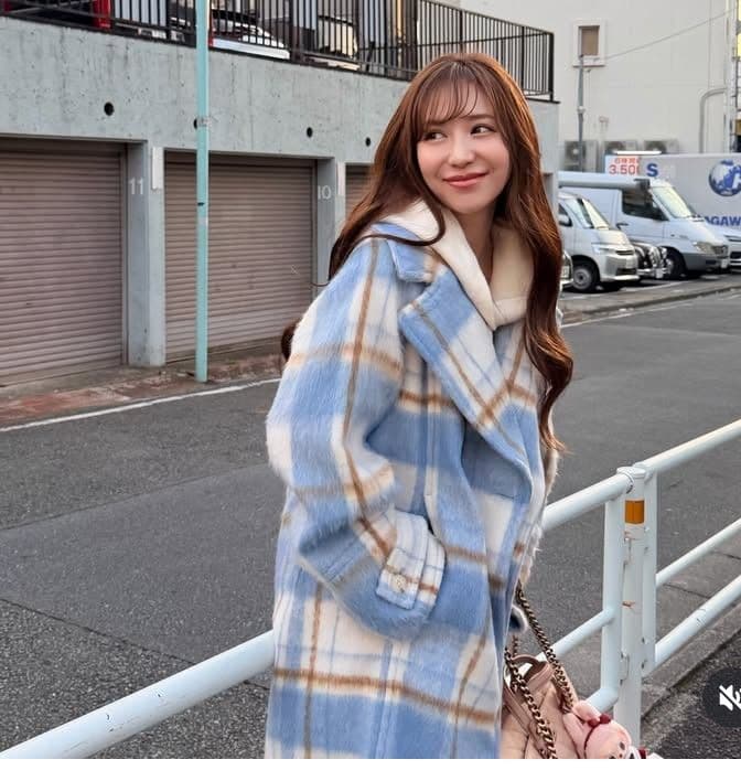 FURFUR チェック柄ロングコート