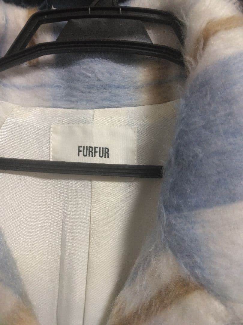 FURFUR チェック柄ロングコート