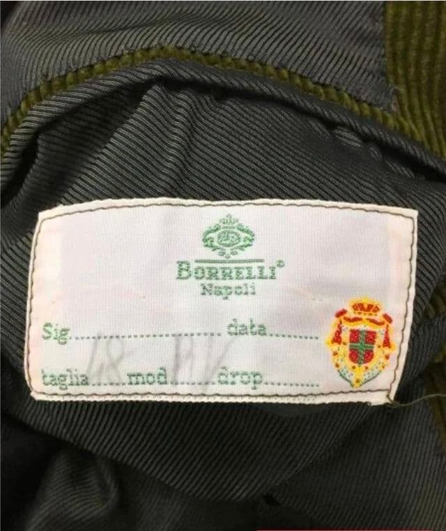 訳ありluigi borrelli コーデュロイコート　48