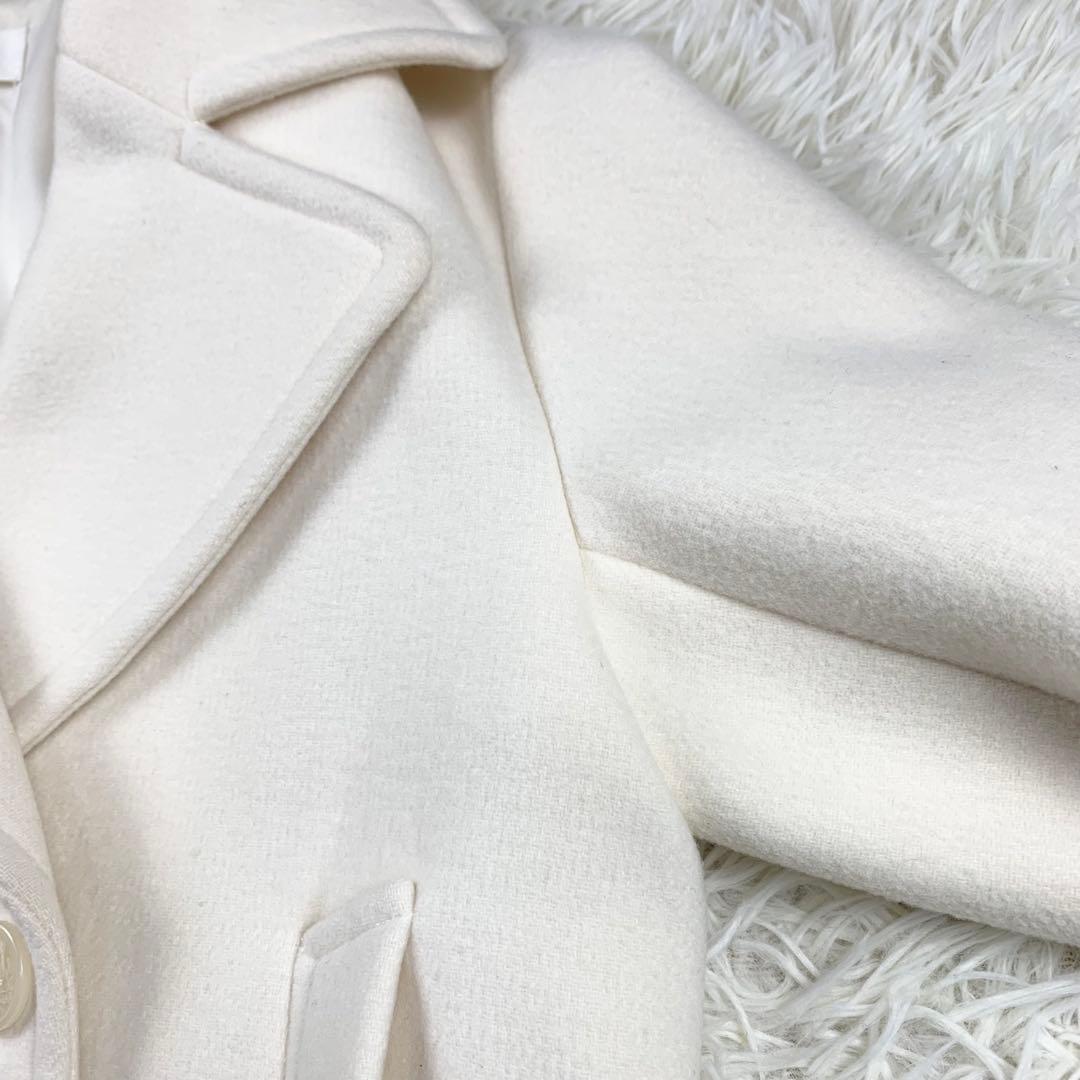 SNIDEL スナイデル　ウールショートＰコート　アイボリー　サイズ1 M相当