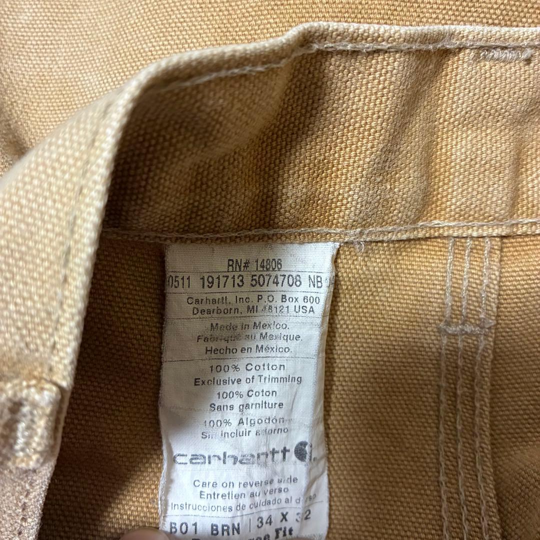 carhartt ダブルニー ペインターパンツ W34 L32 ダック メキシコ