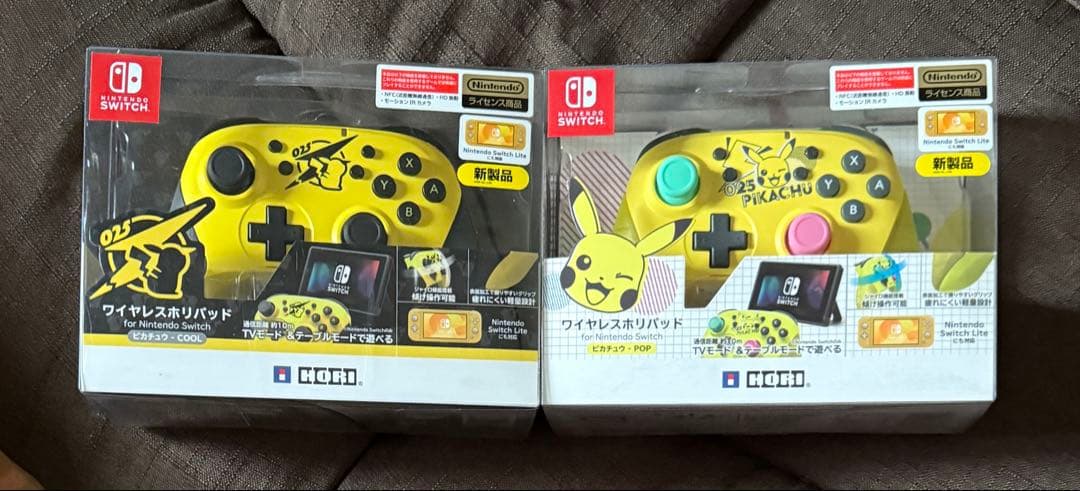ホリ　SW ワイヤレスホリパッド ピカチュウ POP COOL 計2個