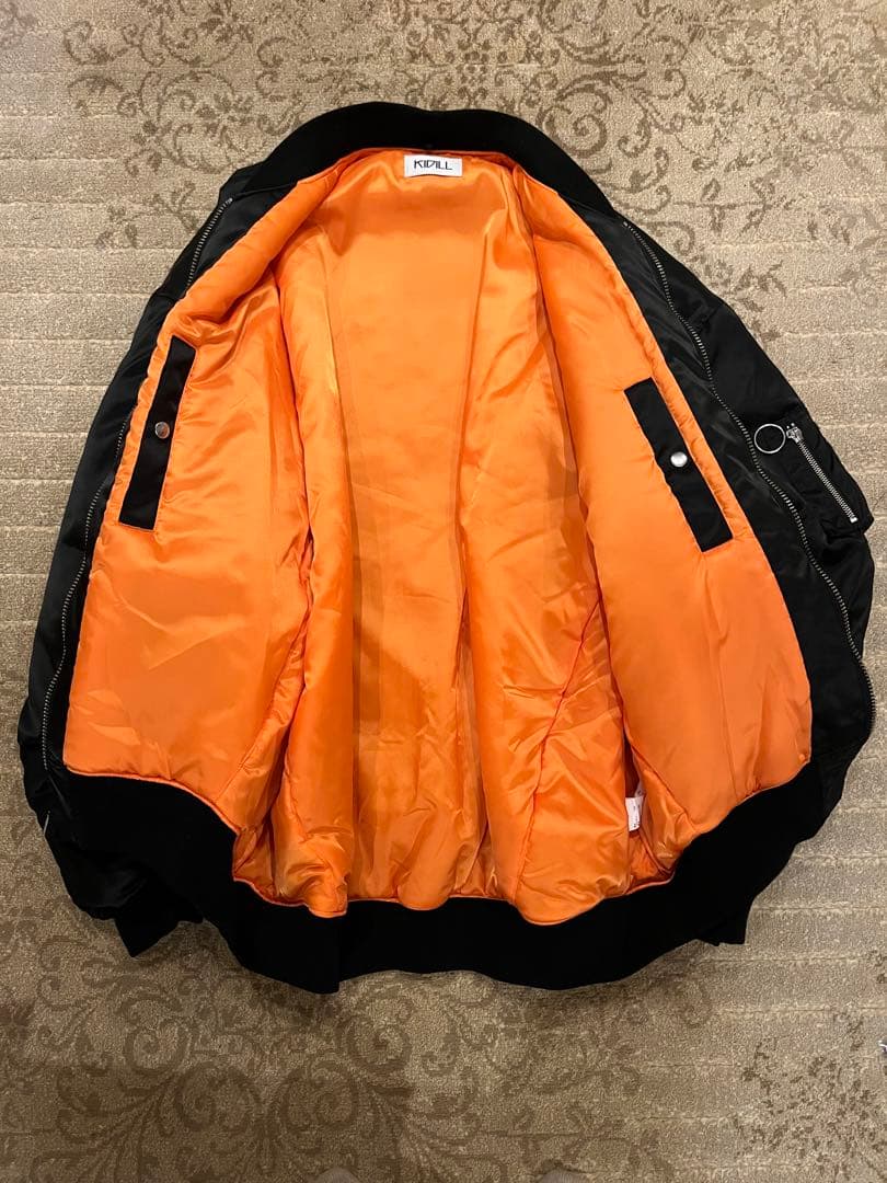 KIDILL キディル MA-1 ボンバージャケット ブラック 黒 フリーサイズ
