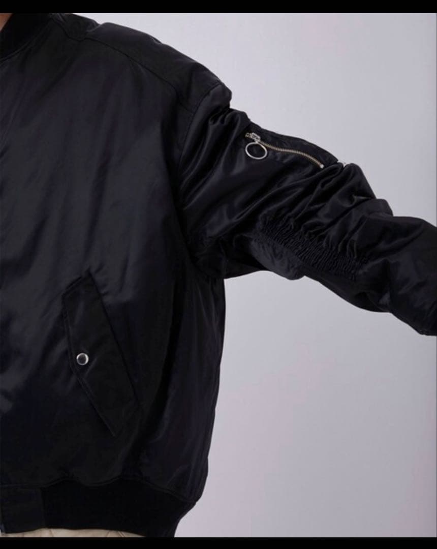 KIDILL キディル MA-1 ボンバージャケット ブラック 黒 フリーサイズ