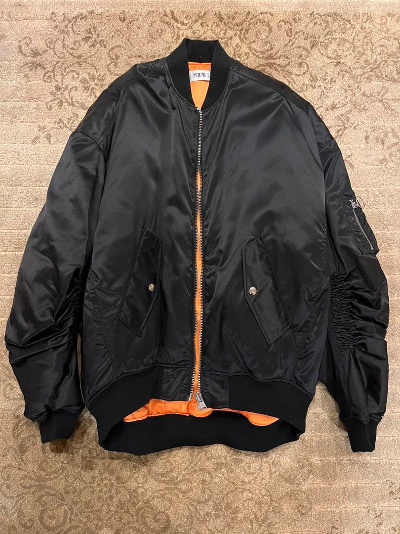 KIDILL キディル MA-1 ボンバージャケット ブラック 黒 フリーサイズ