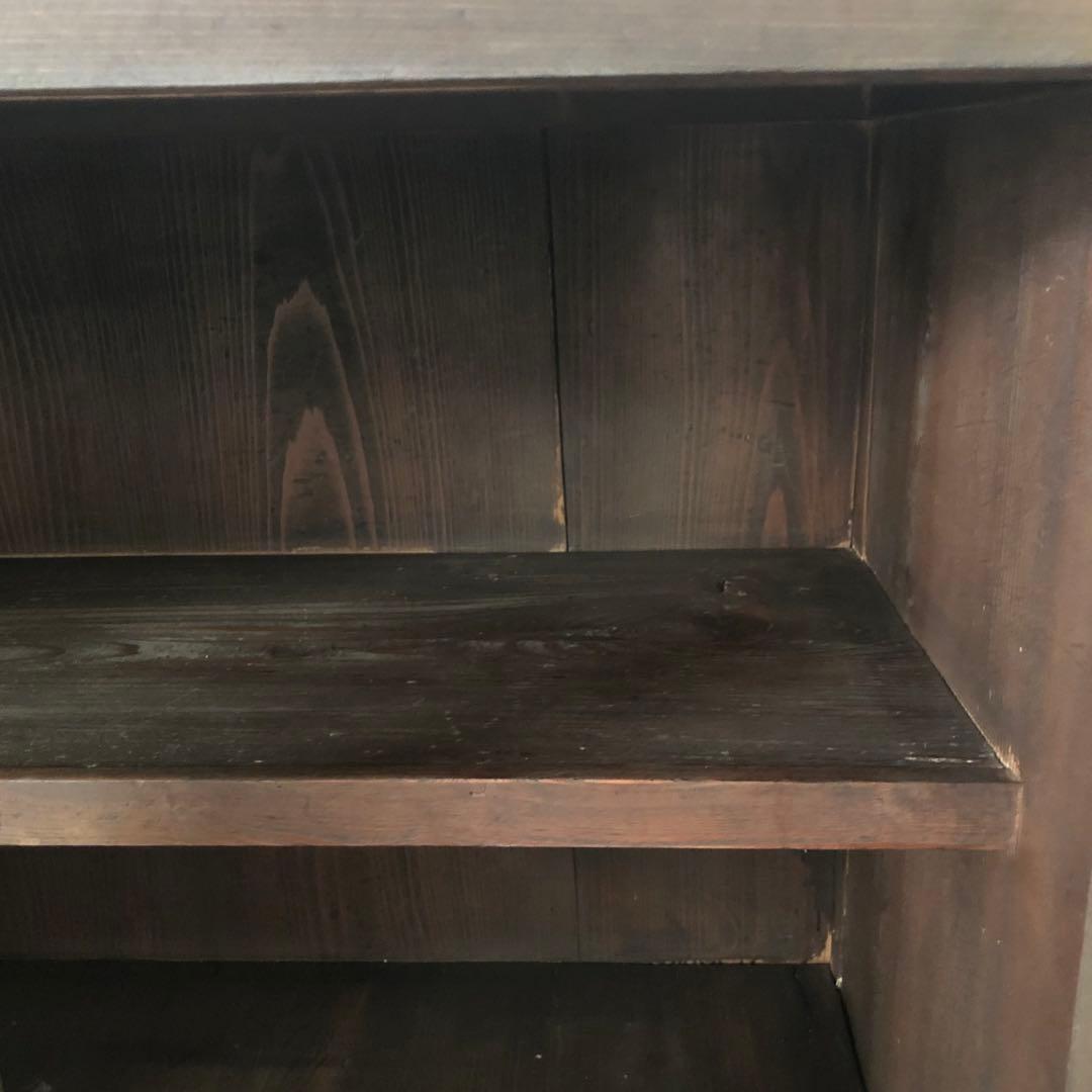 レトロ　アンティーク　古道具　古家具　古民家　ガラス棚　食器棚　箪笥　引き出し