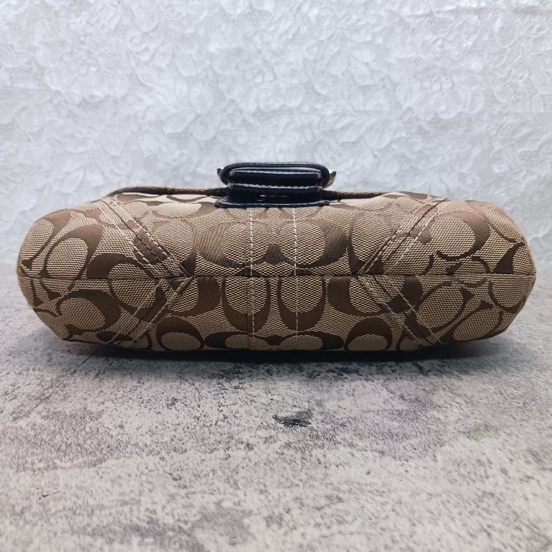 ​美品✨コーチ ソーホー シグネチャー ハンドバッグ 06171 キャンバス 茶