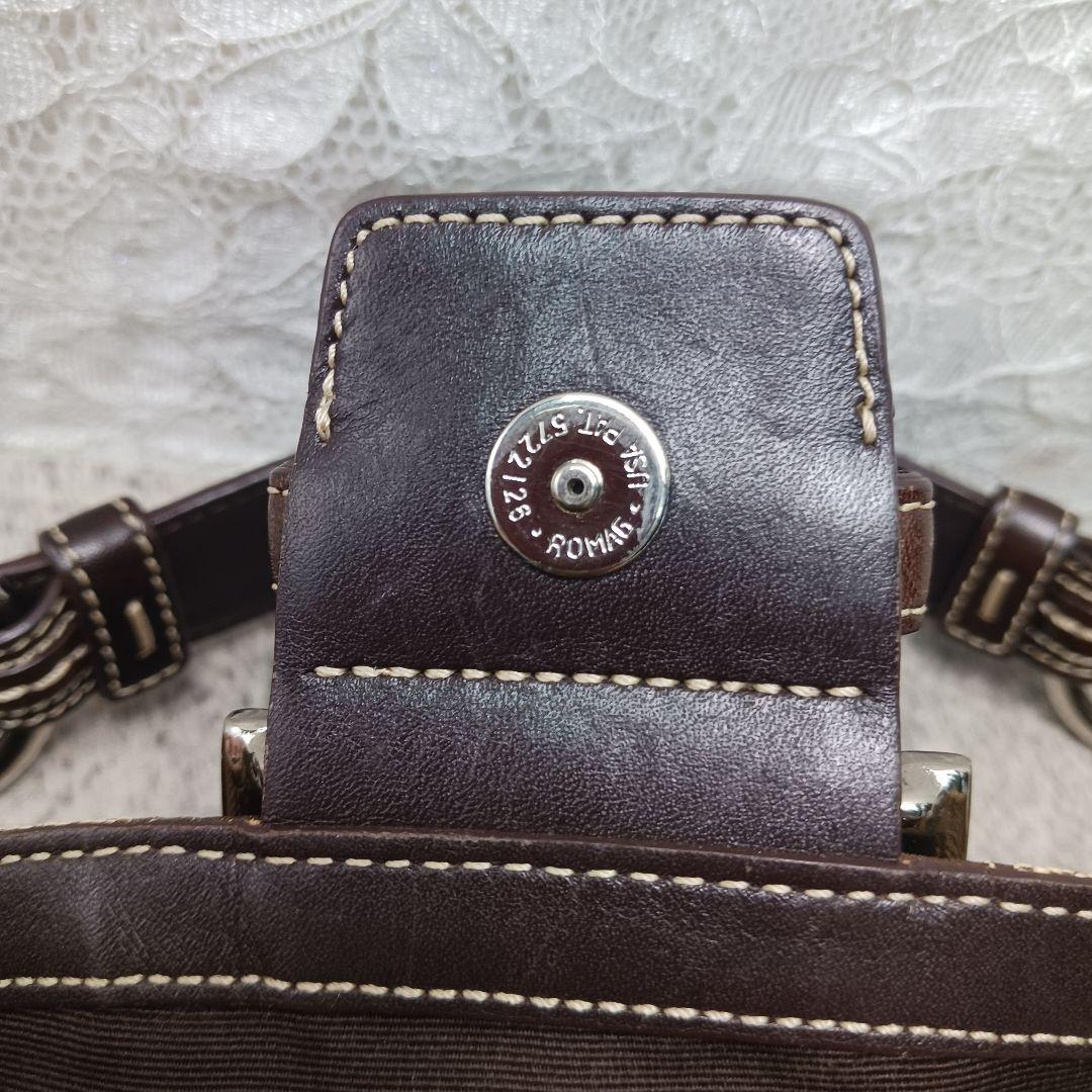 ​美品✨コーチ ソーホー シグネチャー ハンドバッグ 06171 キャンバス 茶