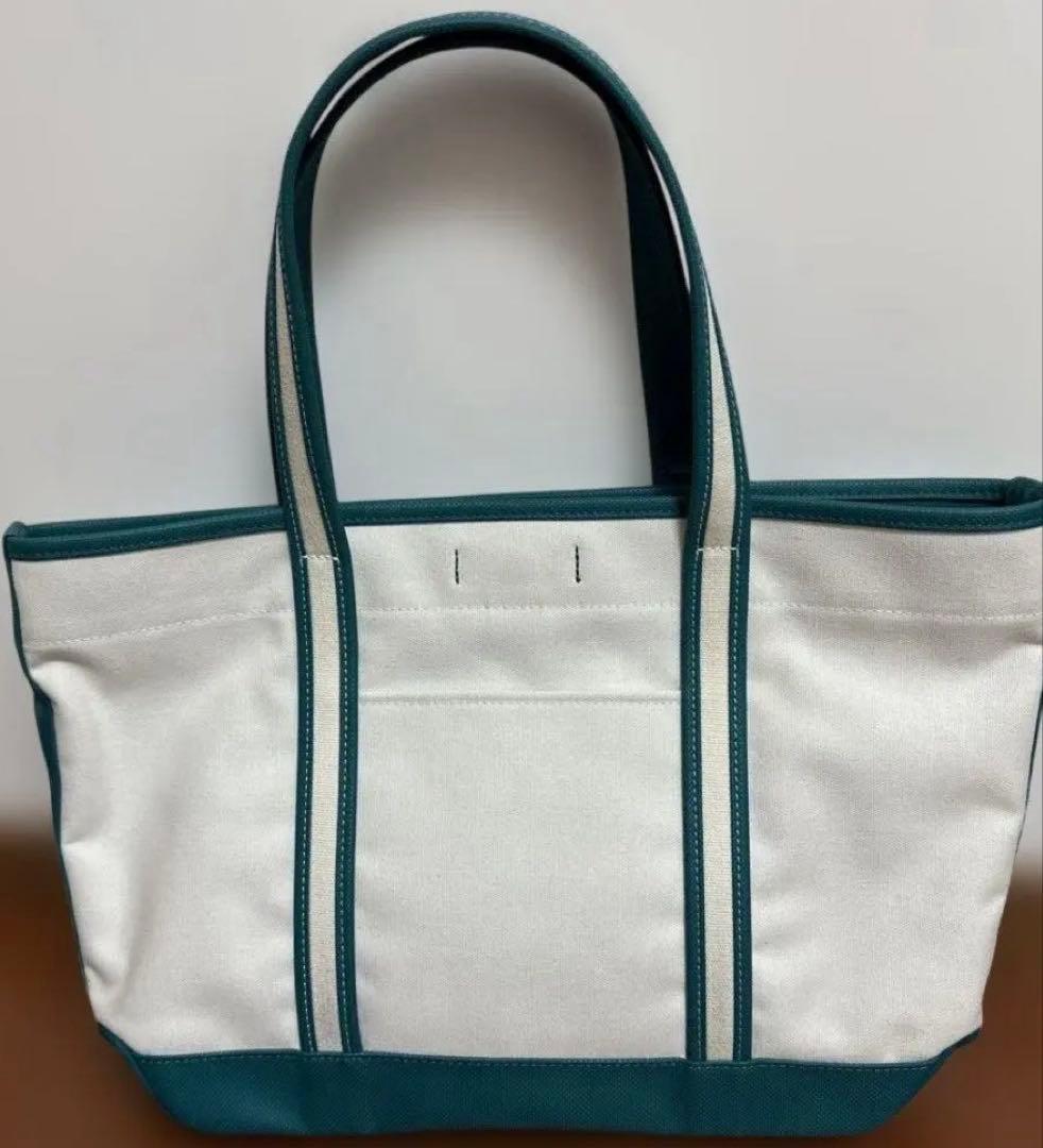 ポーター　トートバッグ ホワイト/ターコイズ キャンバス　ポーターガール