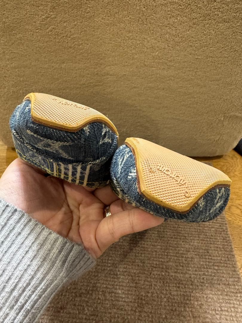 ルイヴィトン　デニムロゴフラットシューズ 36ハーフ