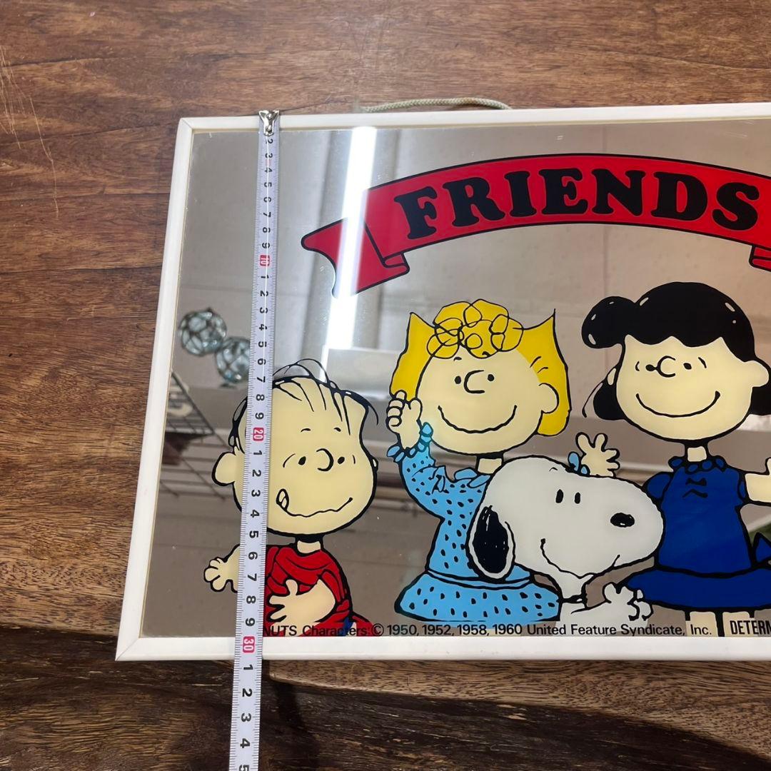 K◇SNOOPY　PEANUT　スヌーピー　ピーナッツ　レトロ　壁掛け鏡　ミラー