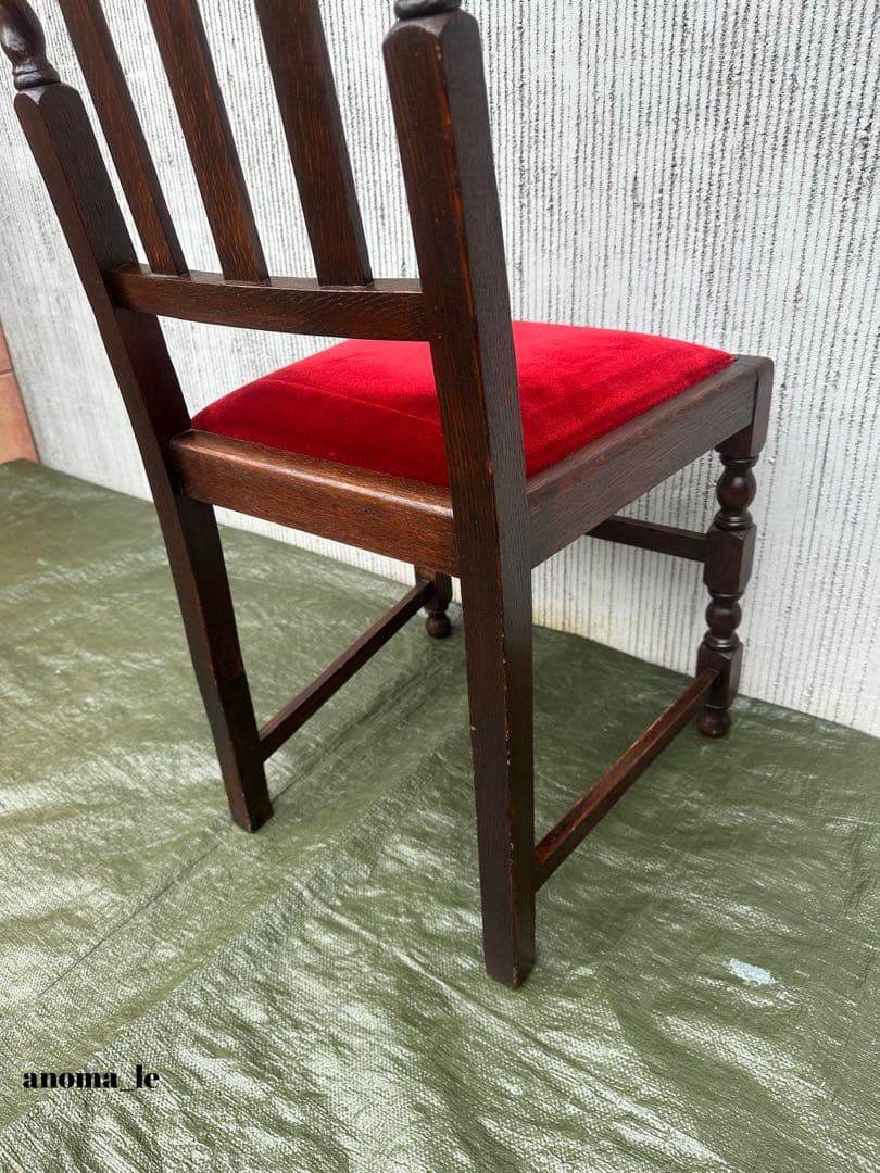 【ダイニングチェア】ハイバックチェア　ツイスト　ドロップイン　アンティーク◎