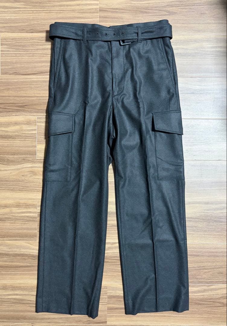 パンツ WOOL FULLING FLANNEL CARGO SLACK 4