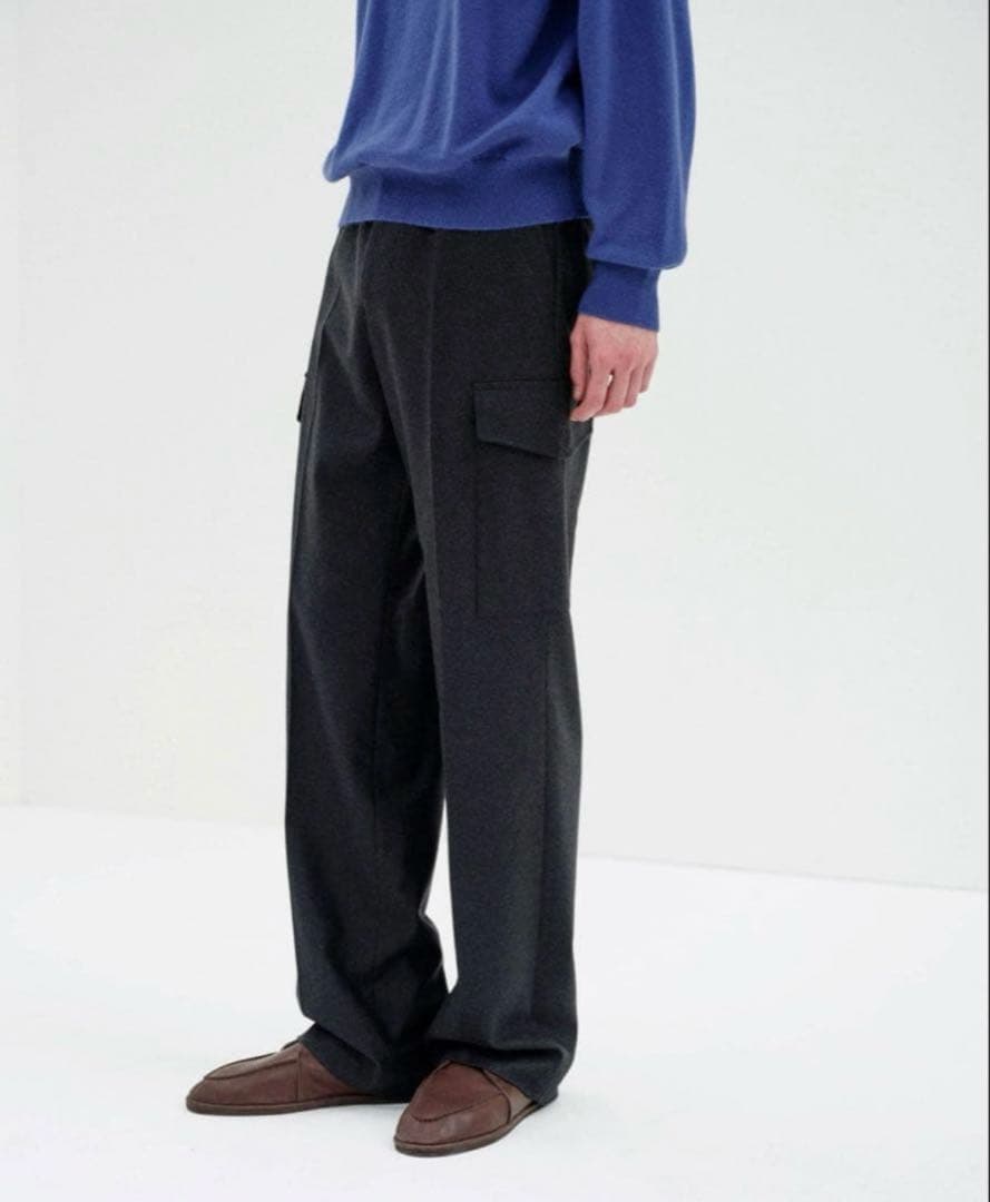 パンツ WOOL FULLING FLANNEL CARGO SLACK 4