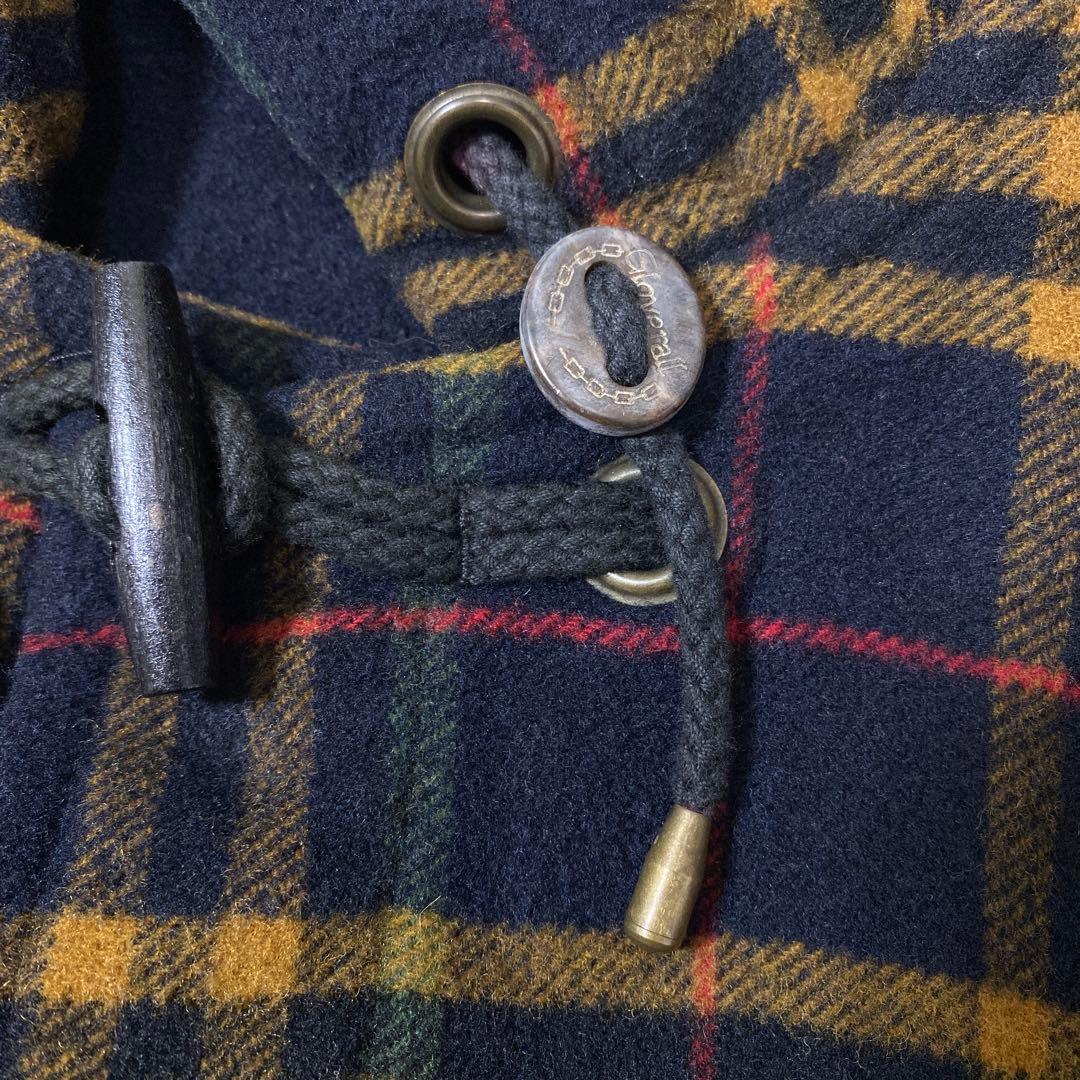 90s GLOVERALL イングランド戦 タータンチェック ダッフルコート