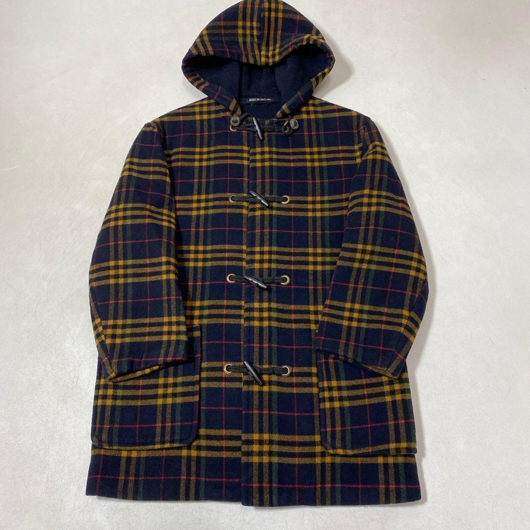 90s GLOVERALL イングランド戦 タータンチェック ダッフルコート
