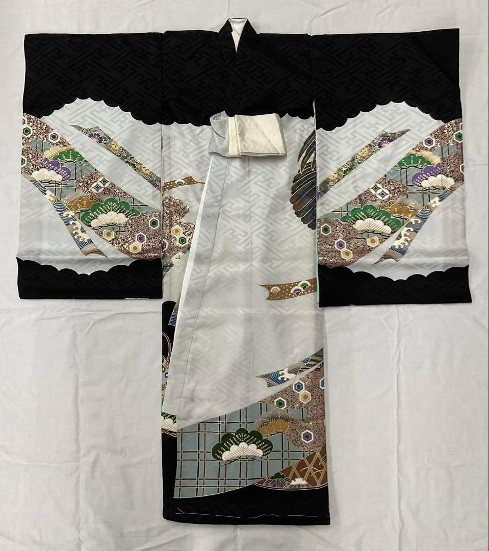 お宮参り　男の子　着物(長襦袢付) 掛け着　一つ身　【No.821】　新品