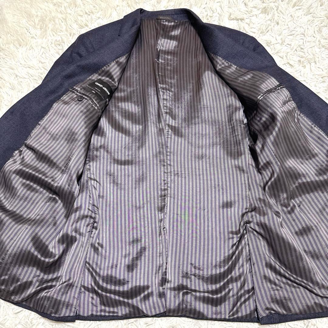 《美品》GIORGIOARMANI スーツ XXL 54 ネイビー SOHO