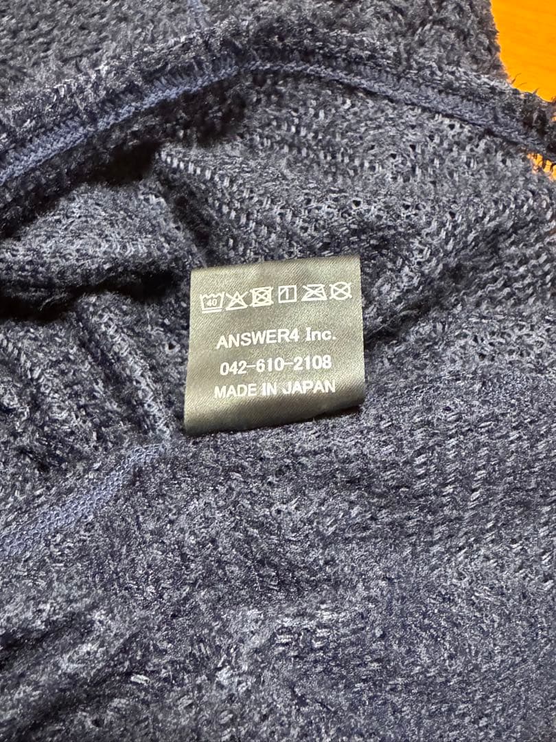 answer4 アンサー4 アルファダイレクト ロンT Sサイズ ネイビー